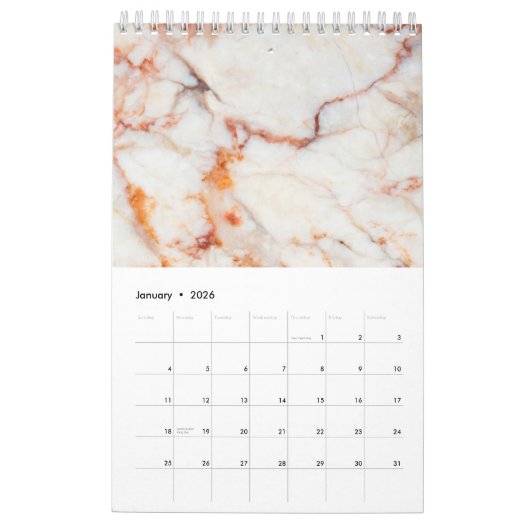 Mooie marmerkalender 2020 kalender (Jan 2026)