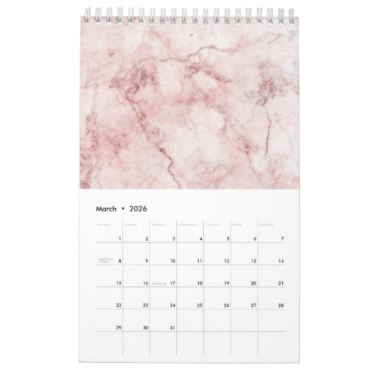 Mooie marmerkalender 2020 kalender (Mar 2026)