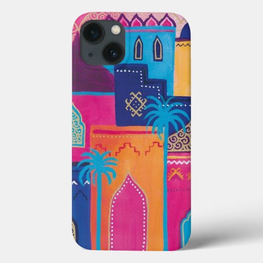 Mooie Marokkaanse City Paint iPhone Case (Achterkant)