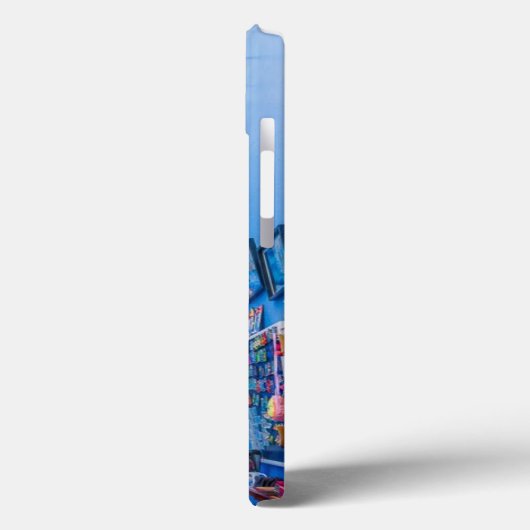 Mooie Marokkaanse City Paint iPhone Case (Achterkant / Links)