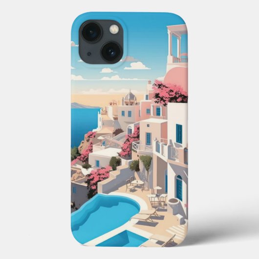 Mooie Marokkaanse City Paint iPhone Case (Achterkant)