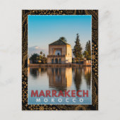 Mooie Marokkaanse Marrakech Menara architectuur Briefkaart (Voorkant)