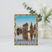 Mooie Marokkaanse Marrakech Menara architectuur Briefkaart (Staand voorkant)