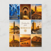 Mooie Marokko Reis Collage Souvenir Briefkaart (Voorkant)