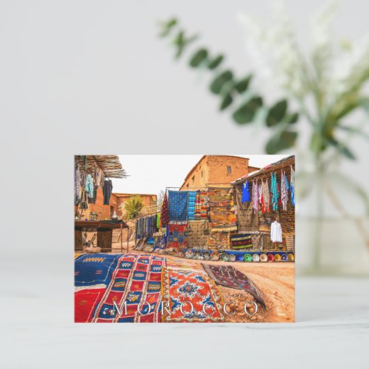 Mooie Marokko woestijn handwerk Briefkaart (Staand voorkant)