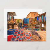 Mooie Marokko woestijn handwerk Briefkaart (Voorkant / Achterkant)