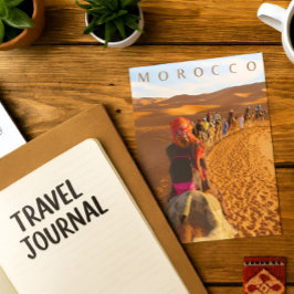 Mooie Marokko woestijn Sahara kameel reis Briefkaart