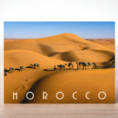 Mooie Marokko woestijn Sahara kameel ritje Briefkaart