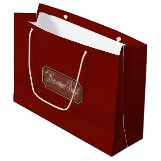 Mooie Maroon Large Gift Bag Cadeautasje