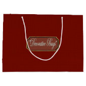 Mooie Maroon Large Gift Bag Large Cadeautasje (Achterkant)