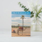 Mooie Marrakech Kameel Woestijn Avontuur Briefkaart (Staand voorkant)