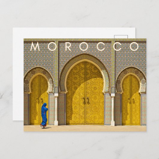 Mooie Marrakesh Medina Architectuur Souvenir Briefkaart (Voorkant / Achterkant)