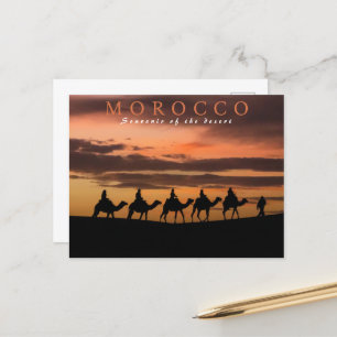 Mooie Marrakesh zonsondergang Marokko woestijn Briefkaart
