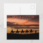 Mooie Marrakesh zonsondergang Marokko woestijn Briefkaart (Voorkant / Achterkant)