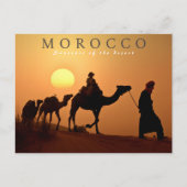 Mooie Marrakesh zonsondergang Marokko woestijn Briefkaart (Voorkant)