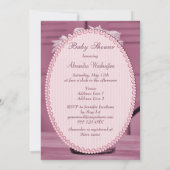 Mooie Mason Jar & Daisies Pink Baby shower Kaart (Achterkant)