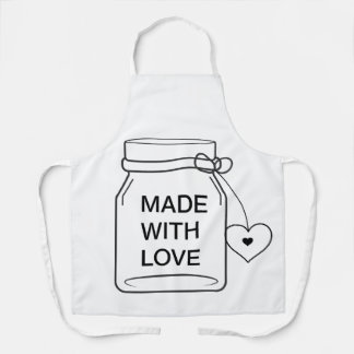Mooie Mason Pot Schort voor de Keuken met Liefde