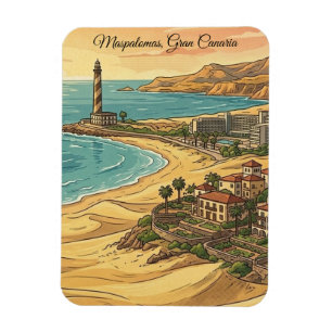 Mooie Maspalomas Gran Canaria Duinen Landschap Magneet