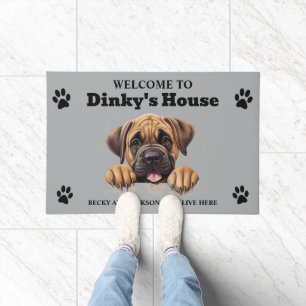 Mooie Mastiff Hond Foto Deurmat