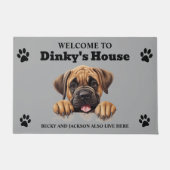 Mooie Mastiff Hond Foto Deurmat (Voorkant)