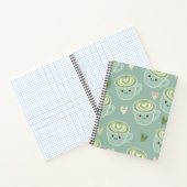 Mooie Matcha Latte Pastelgroene Spiraal Notebook Notitieboek (Binnen)