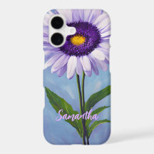 Mooie Mauve Paarse Margriet Olie Schildering Met M