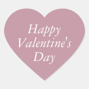 Mooie Mauve - Roze Hart Valentijnsticker Sticker