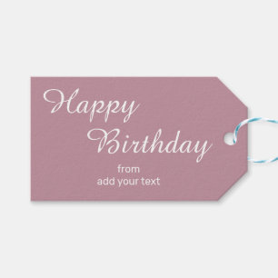 Mooie Mauve - roze verjaardagscadeau Labels Cadeaulabel