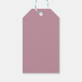 Mooie Mauve - roze verjaardagscadeau Labels Cadeaulabel (Achterkant)
