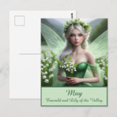 Mooie May Fairy in Lelies van de Vallei Briefkaart (Voorkant / Achterkant)
