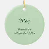 Mooie May Fairy in Lelies van de Vallei Keramisch Ornament (Achterkant)