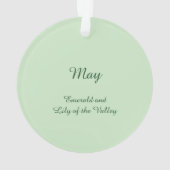 Mooie May Fairy in Lelies van de Vallei Ornament (achterkant)