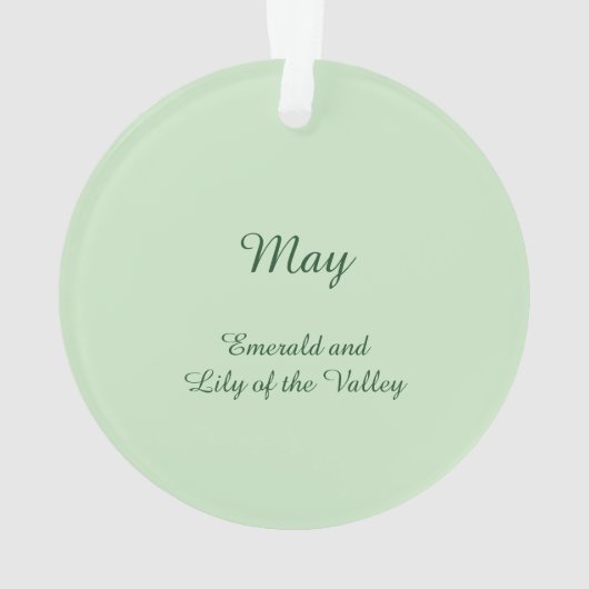 Mooie May Fairy in Lelies van de Vallei Ornament (achterkant)