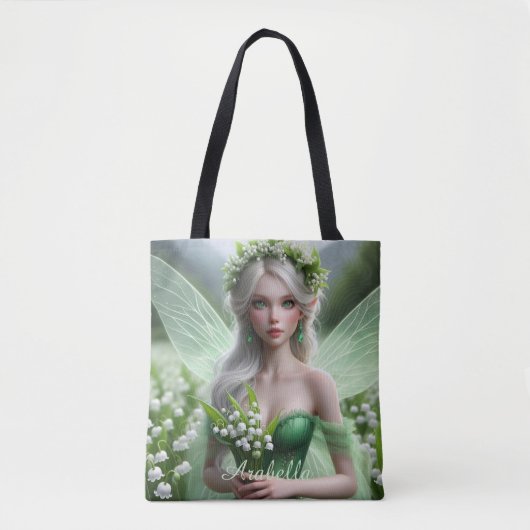 Mooie May Fairy in Lelies van de Vallei Tote Bag (Voorkant)