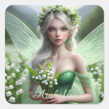 Mooie May Fairy in Lelies van de Vallei