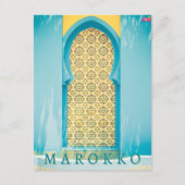 Mooie Medina Marokko Deur in Marrakech Briefkaart (Voorkant)