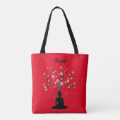 Mooie Meditatie in Boeddha Tote Bag (Achterkant)