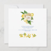 Mooie mediterrane Baby shower van Floral Kaart (Achterkant)