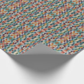 Mooie meerkleurige ijskristallen veren cadeaupapier (Hoek)