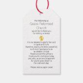 Mooie meerkleurige Kente Kaleidoscope Cadeaulabel (Achterkant)