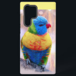 Mooie meerkleurige papegaai samsung galaxy hoesje<br><div class="desc">Exotic Colorful Wildlife Parrot Bird</div>