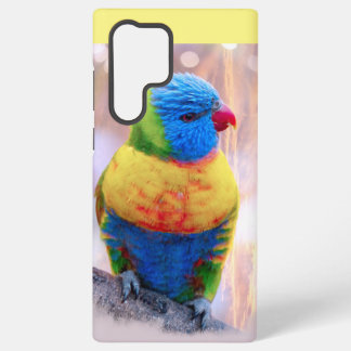 Mooie meerkleurige papegaai samsung galaxy hoesje