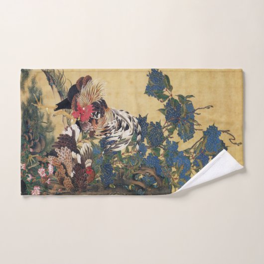 Mooie, meerkleurige roest en hoen bad handdoek (Handdoek)