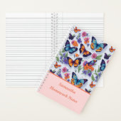 Mooie Meerkleurige Vlinders Kinderen School Notitieboek (Binnen)