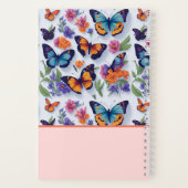 Mooie Meerkleurige Vlinders Kinderen School Notitieboek (Achterkant)