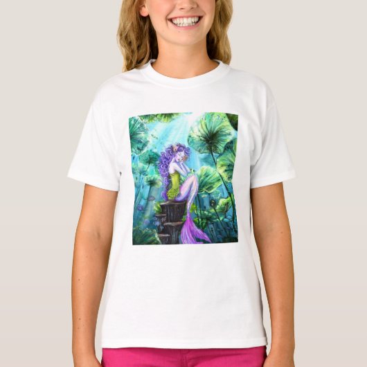 Mooie Meermin Meisje T-shirt (Voorkant)