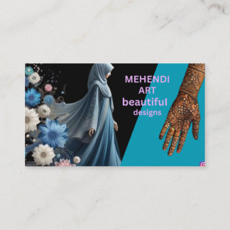 Mooie Mehendi Kunst Design Visitekaartje