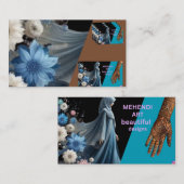 Mooie Mehendi Kunst Design  Visitekaartje (Voorkant / Achterkant)