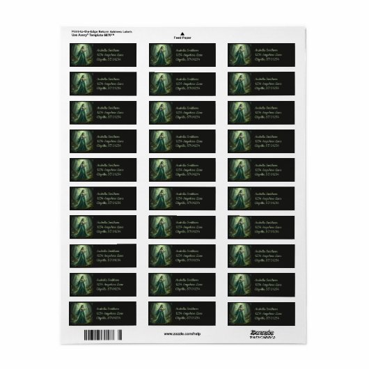 Mooie mei Emerald Fairy Etiket (Full Sheet)