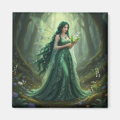 Mooie mei Emerald Fairy Magneet (Voorkant)